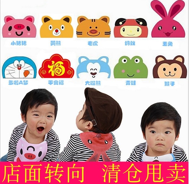 宝宝隔汗巾秋冬纱布加大码儿童吸汗巾垫背巾婴儿小孩