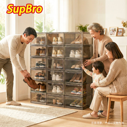 透明鞋盒玄关走廊收纳更方便