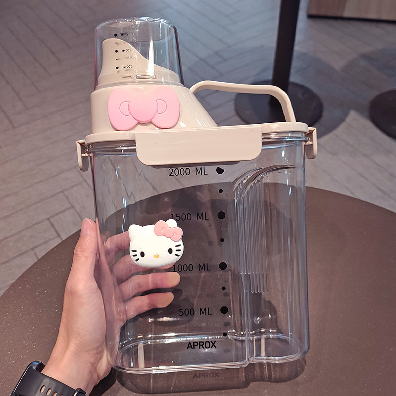 猫粮储存桶狗粮密封罐防潮宠物用品零食收纳盒猫咪储粮桶带量杯