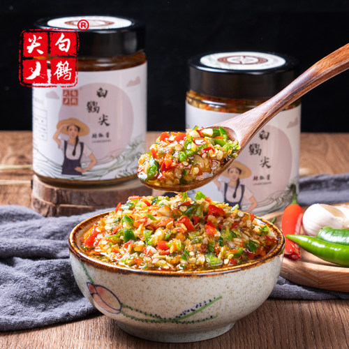 农家自制手工剁椒蒜蓉辣椒酱