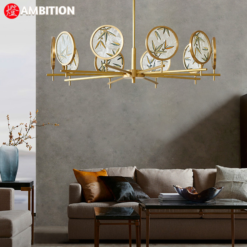 新中式珐琅彩吊灯轻奢宋氏美学灯