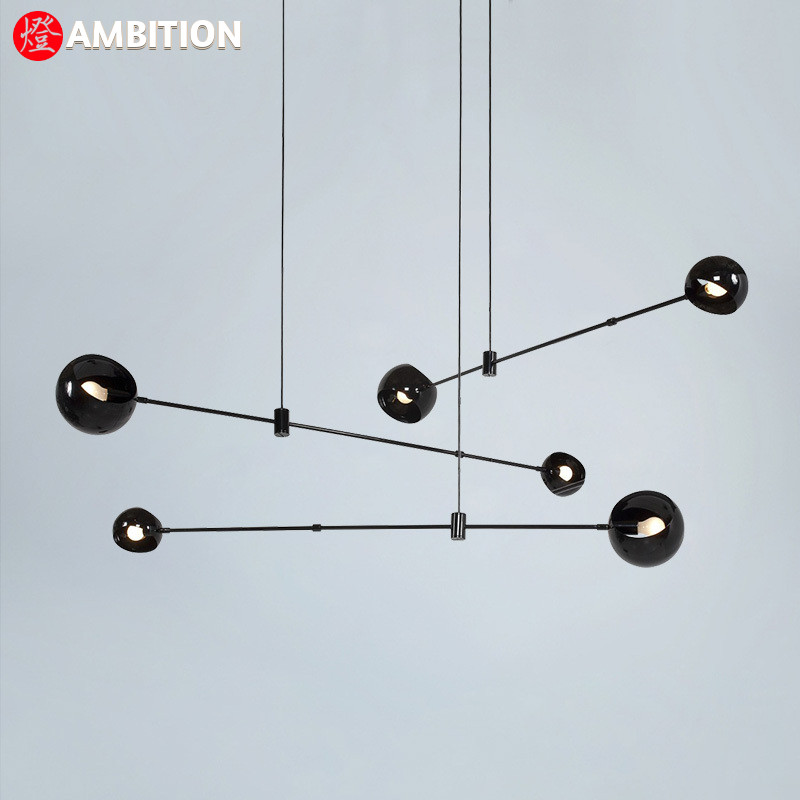 几何线条现代时尚风卧室软装吊灯