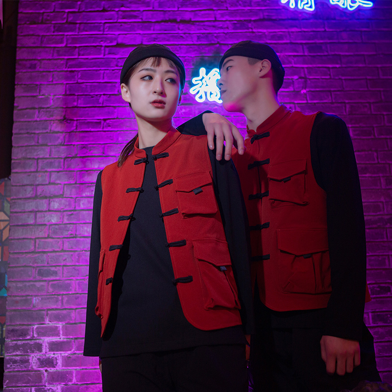 潮流马甲爱斯坦新中式