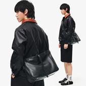 NESBIT高级感荔枝纹软皮斜挎包男2025新品 小众设计师简约男包通勤