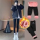 加绒瑜伽裤 鲨鱼皮打底裤 冬款 秋季 女外穿紧身高腰弹力收腹提臀裤