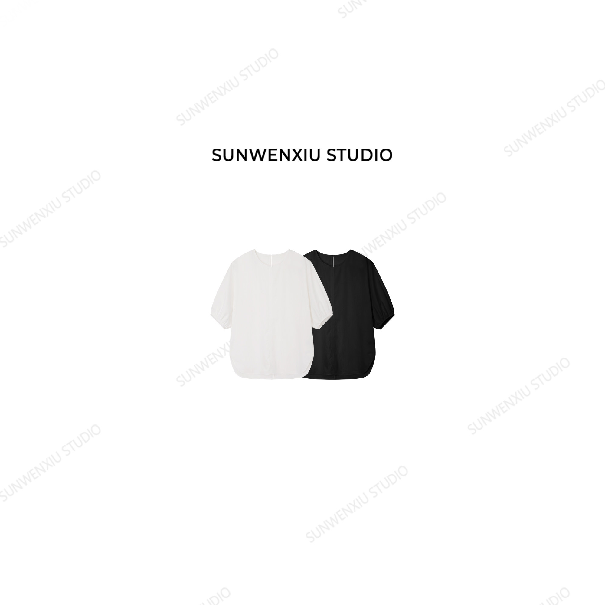 swx studio 舒柔特系列 轻薄舒适体验感夏季通勤利落短袖衬衫416B