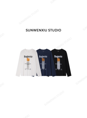 swx studio 法棍T恤 轻薄透气夏季空调房微透感防晒印花T恤528B