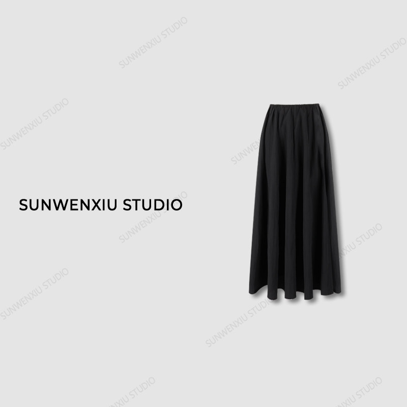 swx studio"大摆裙"博主氛围感秋冬高腰肌理感百搭橡筋腰裙7,女装/女士精品,半身裙,淘宝优惠券,粉丝福利购,淘宝优惠卷