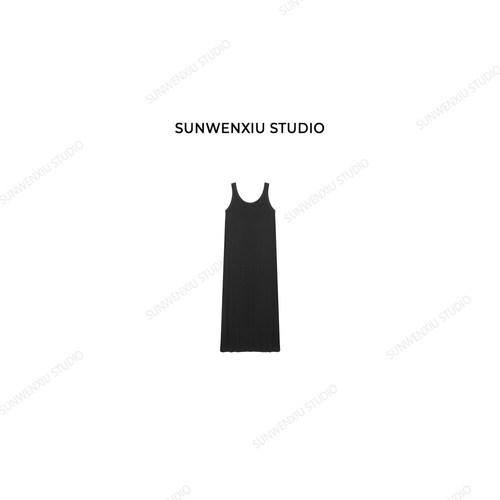 swx studio 自在裙 长期主义四面弹超显瘦百搭无袖连衣裙410704