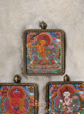 热贡随身纯手绘微唐虚空文殊阿弥