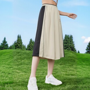 李宁运动七分裤女子阔腿裤宽松运动裤休闲舒适裤子AYKW570