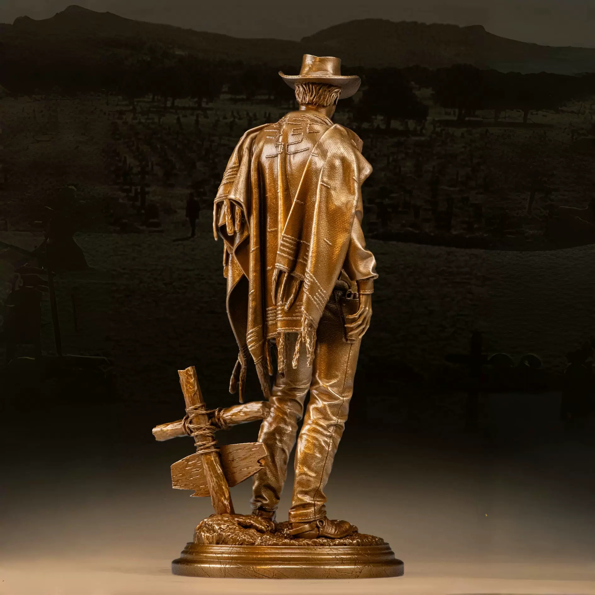 奥格瑞玛黄金三镖客青铜装饰摆件