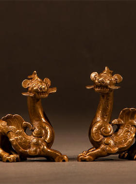 OGRM青铜双翼兽摆件艺术品博物馆