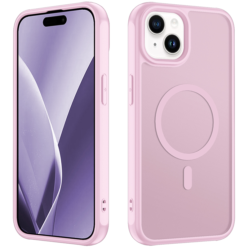 跨境外贸热卖款适用于iPhone13/14肤感带磁吸手机壳 抗黄耐磨防刮防磨磨砂防滑