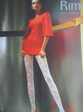 清仓包邮特价Rime韵魅专柜春夏20D比基尼大提花蕾丝连裤袜1L30159