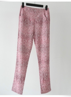 清仓包邮Rime韵魅专柜春夏新款时尚棉质新型提花裤1L35365女裤子