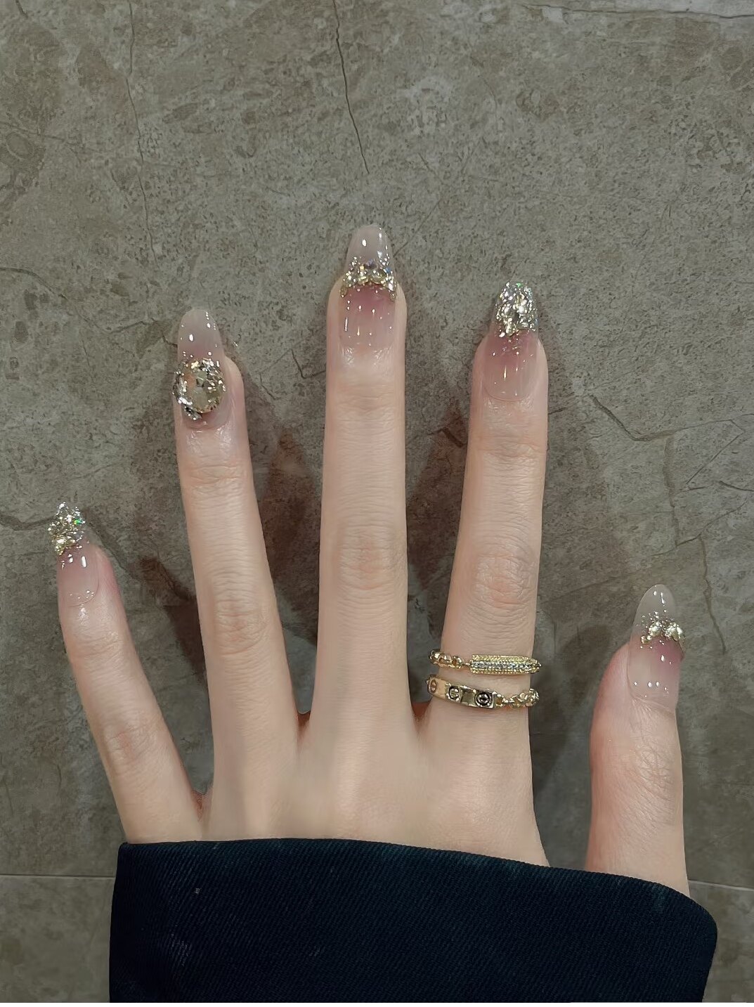 新款爆款纯手工穿戴甲干枯玫瑰款香槟亮钻显白春夏秋冬款美甲贴片,彩妆/香水/美妆工具,穿戴甲/甲片,淘宝优惠券,粉丝福利购,淘宝优惠卷