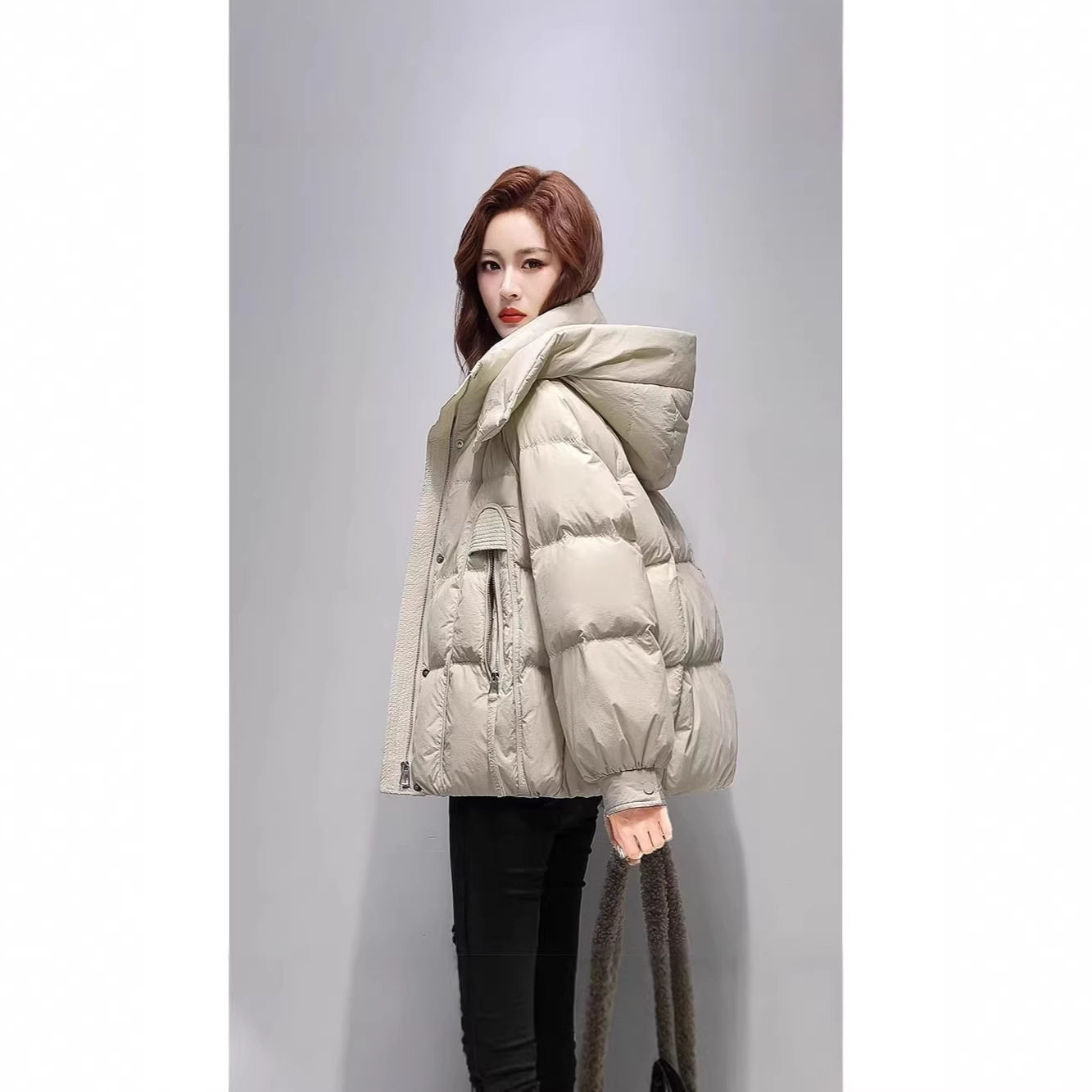 哥家专柜品质秋冬新款棉服短款宽松时尚百搭连帽面包服保暖外套女,女装/女士精品,棉衣/棉服,淘宝优惠券,粉丝福利购,淘宝优惠卷