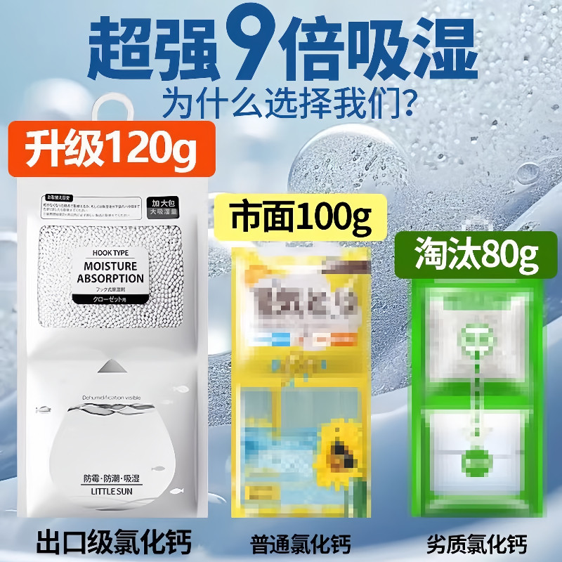 房间带走潮湿除湿挂件升级可挂式除湿袋家用防潮防霉吸湿气大容量