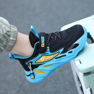 CEO  ABC男童鞋2026春季新款网面透气儿童运动鞋轻便中大童跑步鞋