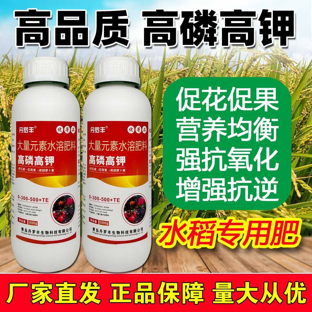 高磷高钾水稻专用磷钾肥叶面肥壮苗茎秆粗壮抗倒伏籽粒饱满增产