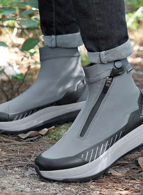 Aagoola户外老爹鞋轻便男鞋一脚蹬懒人套脚户外休闲鞋防滑徒步鞋