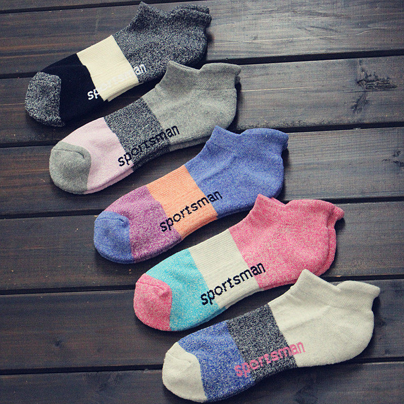 毛巾底袜子女士短袜加厚毛圈袜纯棉拼色字母个性彩色潮跑步毛巾袜,女士内衣/男士内衣/家居服,短袜,淘宝优惠券,粉丝福利购,淘宝优惠卷