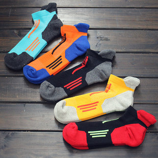 毛巾底男士 篮球运动袜 袜子短袜加厚毛圈低帮防臭纯棉袜潮短筒冬季