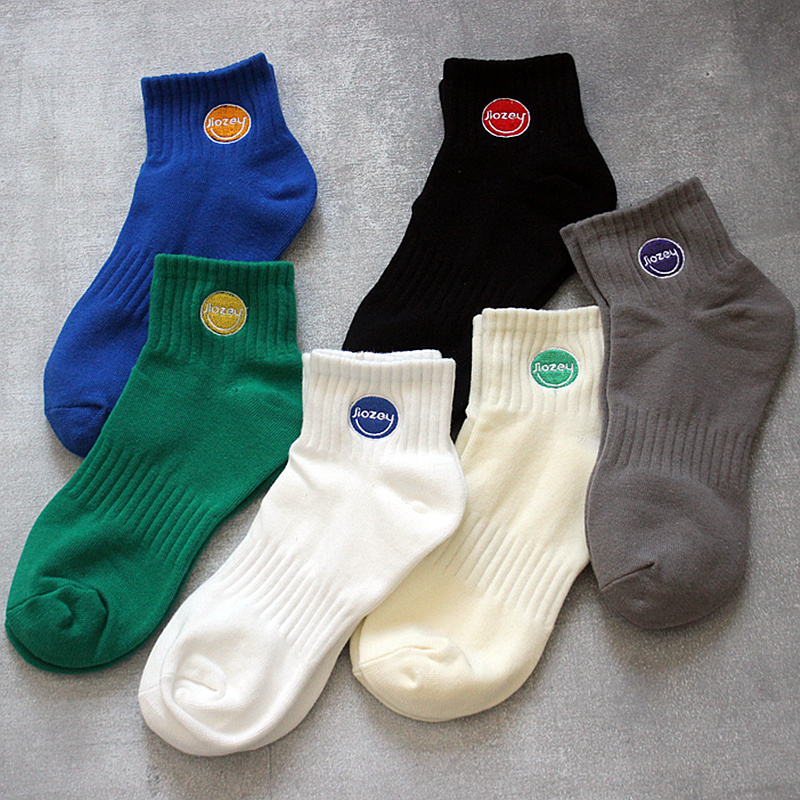 潮流吸汗防臭四季男士彩色短袜