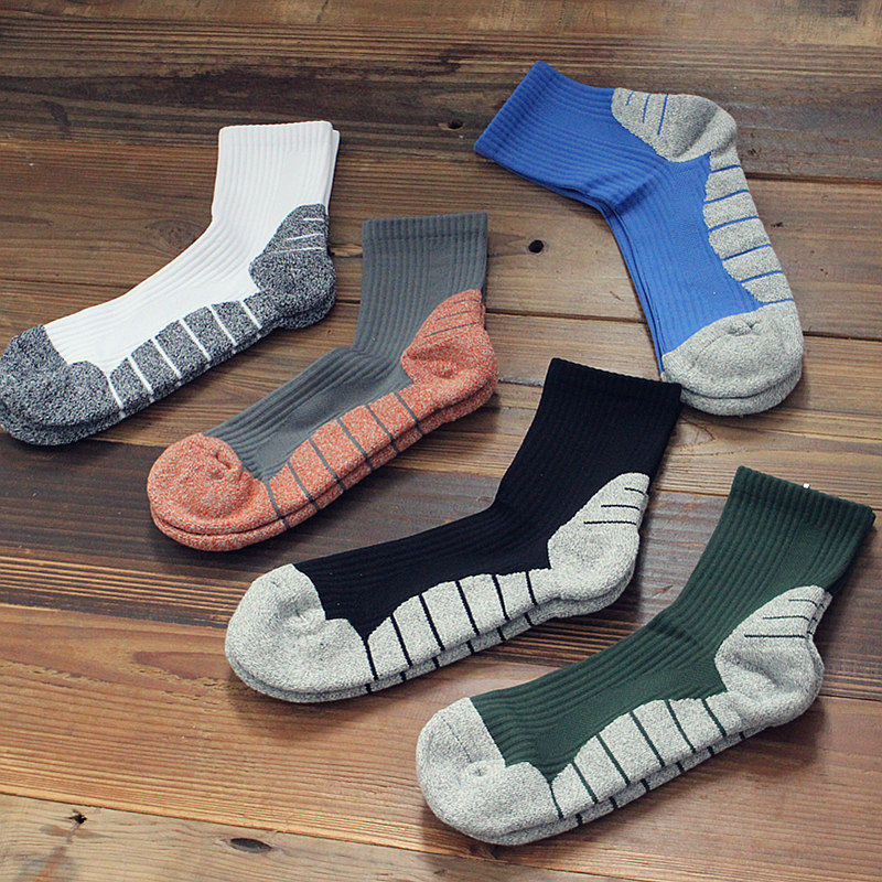 毛巾底中筒袜潮流实战篮球低帮