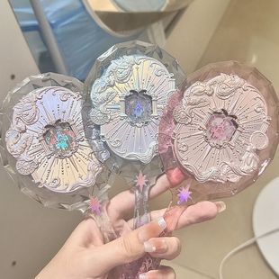 现货 花知晓月光人鱼系列周边手持镜子高颜值化妆镜中国风复古