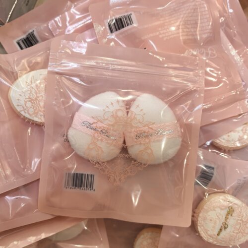 花知晓拇指粉扑mini气垫粉扑独立包装便携腮红粉底液柔软粉扑现货