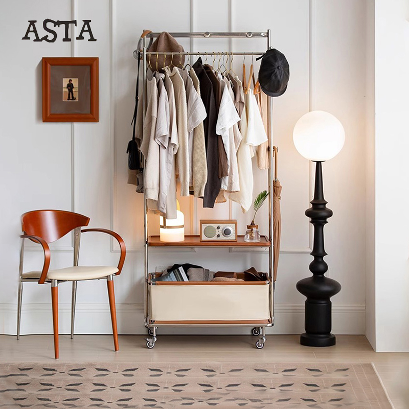 卧室挂衣架转角小型落地衣帽架