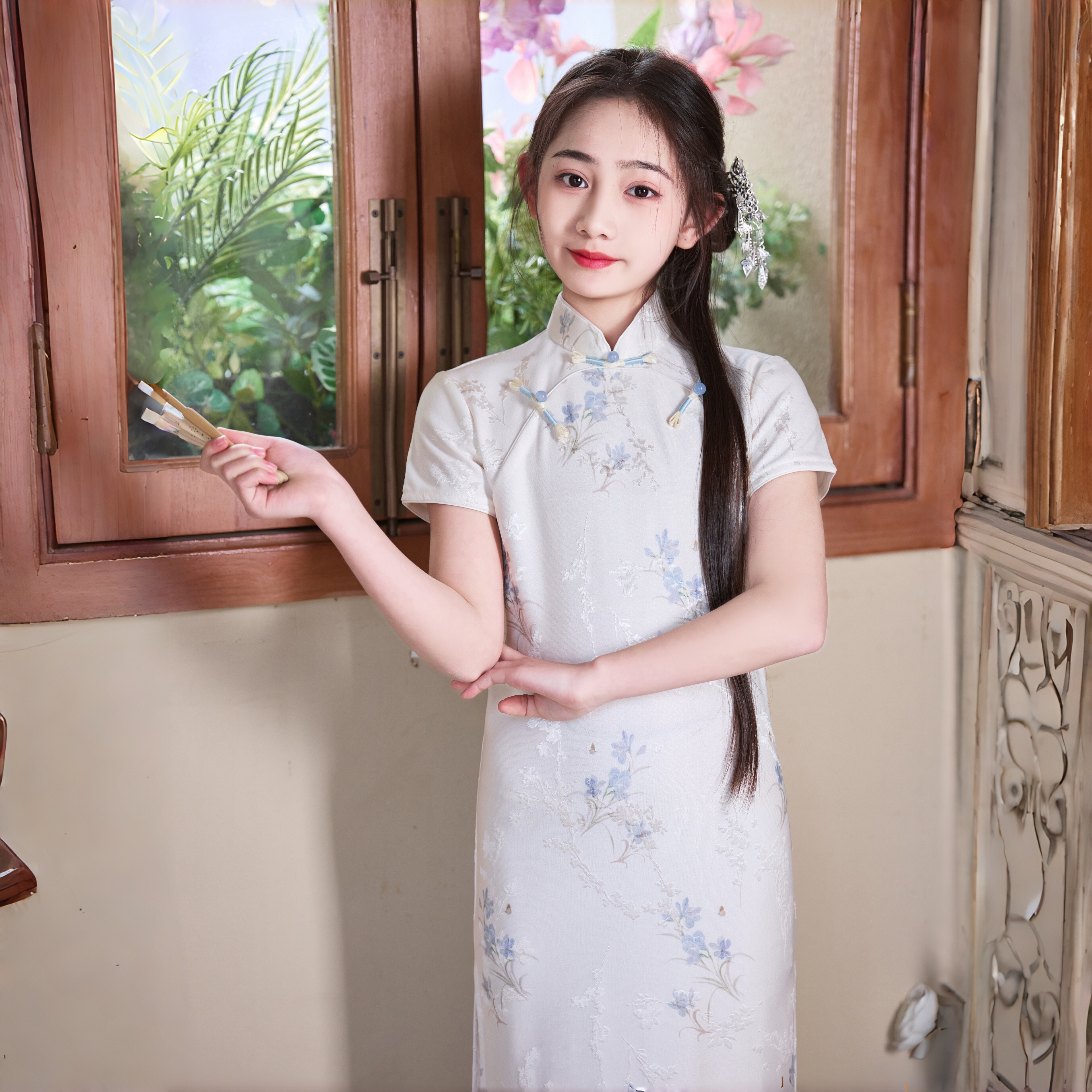 儿童旗袍夏季薄款中国风女