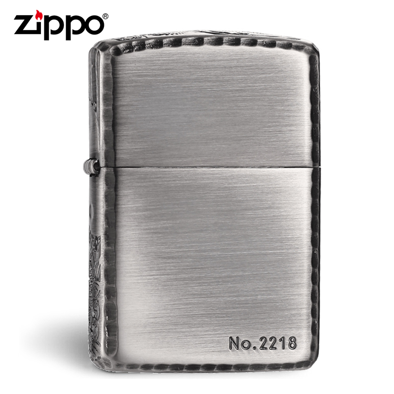 原装正品zippo防风打火机 古银鱼戏莲叶间ZBT-4-8b 限量专柜正版