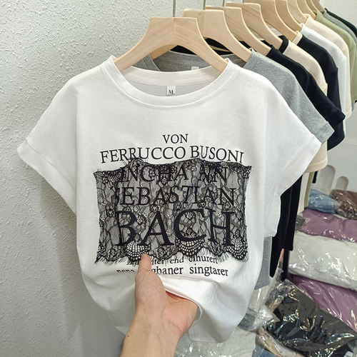 网红ins潮牌短袖T恤女纯棉宽松