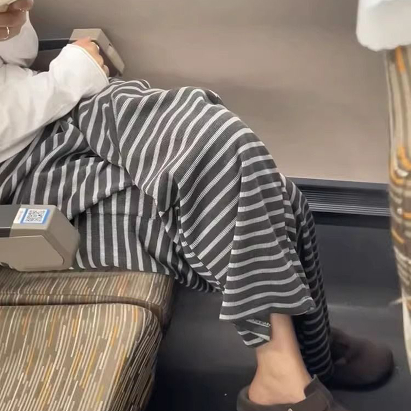 慵懒风高级感阔腿休闲裤女夏季