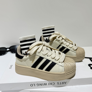 女童鞋子贝壳头板鞋真皮春秋款儿童运动鞋男童休闲鞋软底百搭潮牌