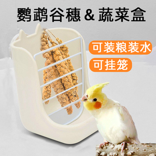 鹦鹉果蔬篮玄凤牡丹谷穗架虎皮蔬菜水果喂食器鸟用食盒零食觅食器