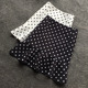 春夏款 黑白色小波点鱼尾裙半身裙弹力包臀裙显瘦短裙 荷叶边裙时尚