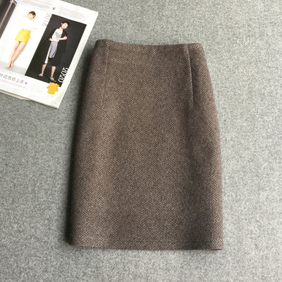 秋冬新品毛呢中裙多色可选