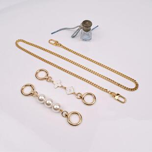 适用于lv麻将包链条改造延长链条腋下包带加长珍珠装饰链配件单买