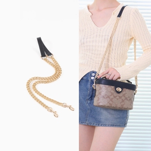 适用蔻驰coach盒子包链条替换腋下斜挎皮质包带金属链子配件单买