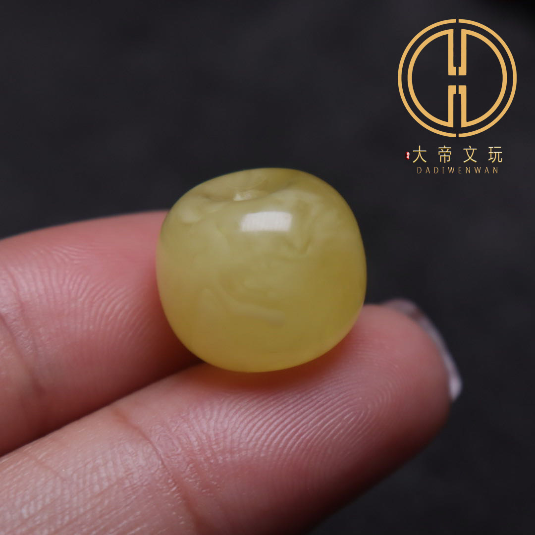 天然原矿蜜蜡精品墩子隔珠长串