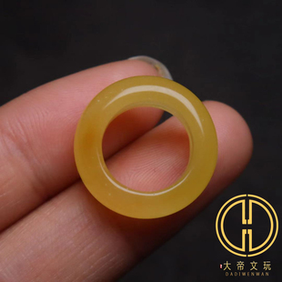 天然原矿蜜蜡琥珀跑环隔圈卡环108菩提手串长串配饰配件戒指环