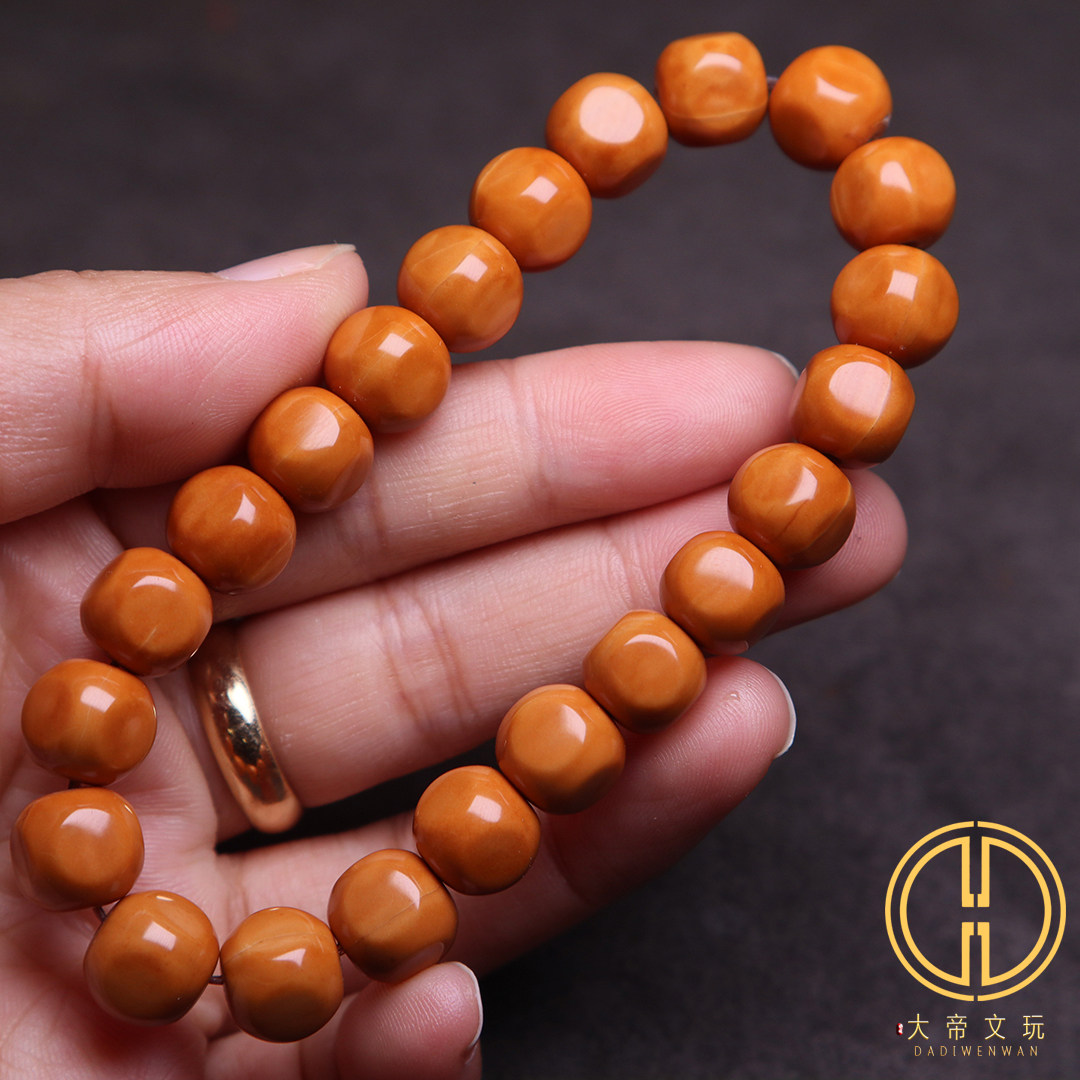 精品野生猴头核桃小籽六方光珠佛珠单圈手串手链老树文玩菩提手持