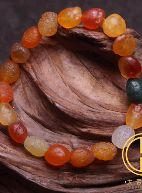 天然阿拉善玛瑙戈壁原石手链手串