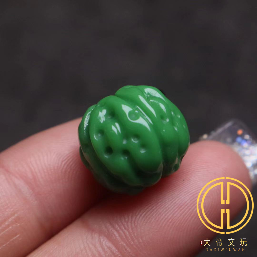 雪巴琉璃果冻料菜籽绿苏工金刚珠顶腰珠散珠隔珠手串长串108配饰