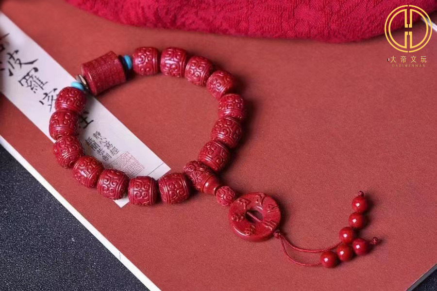 天然保真朱砂单圈手链回纹老型桶珠手串男女款本命年护身礼物饰品,珠宝/钻石/翡翠,手饰,淘宝优惠券,粉丝福利购,淘宝优惠卷