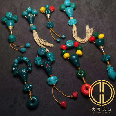 琉璃配饰百搭红绿灯手串腰珠